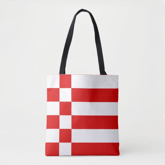 Vlag van Bremen Canvas tas (Voorkant)
