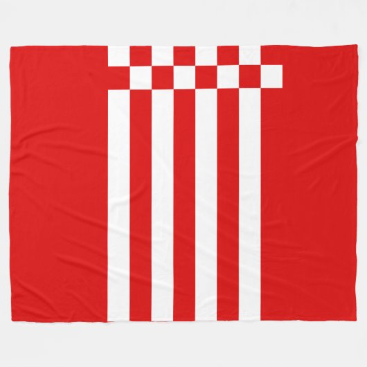 Vlag van Bremen Fleece Blanket (Voorkant (Horizontaal))