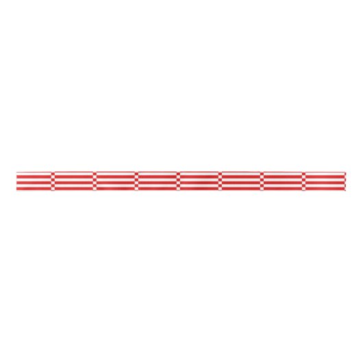 Vlag van Bremen Satin Ribbon Satijnen Lint (Voorkant)