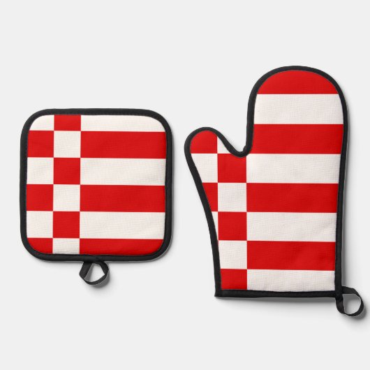 Vlag van Bremen Sleutelhanger Ovenwant & Pannenlap Set (Voorkant)