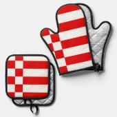 Vlag van Bremen Sleutelhanger Ovenwant & Pannenlap Set (Voorkant / Achterkant)