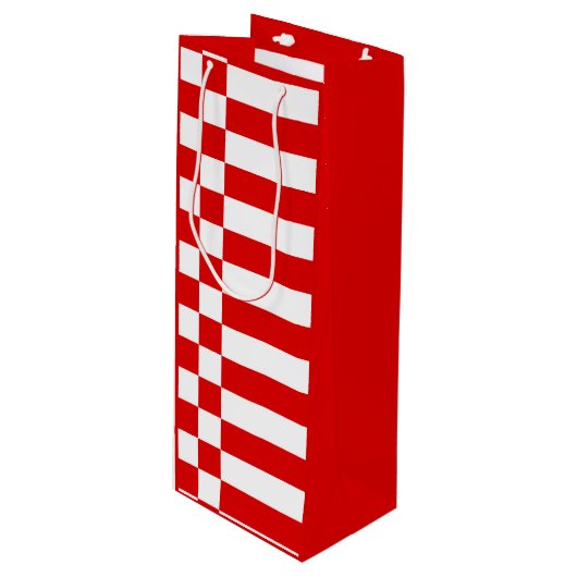 Vlag van Bremen Wine Gift Bag Wijn Cadeautas (Voorkant Gekanteld)