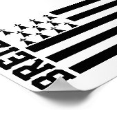 Vlag van Bretagne, Frankrijk Poster (Hoek)