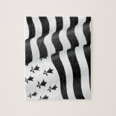 Vlag van Bretagne in hartvorm Legpuzzel (Verticaal)