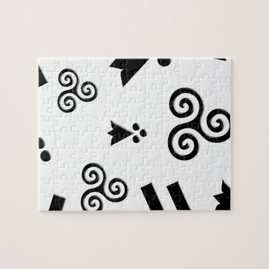 vlag van Bretagne Legpuzzel (Horizontaal)