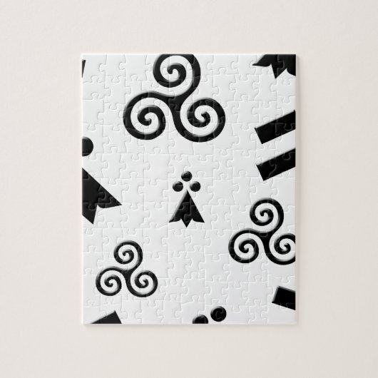 vlag van Bretagne Legpuzzel (Verticaal)