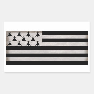 Vlag van Bretagne Rechthoekige Sticker