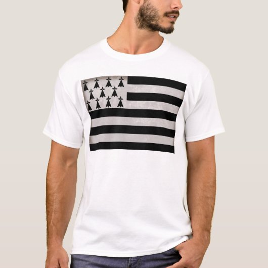 Vlag van Bretagne T-shirt (Voorkant)