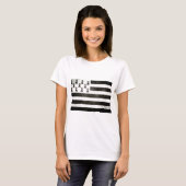 Vlag van Bretagne Vintage T-shirt (Voorkant volledig)