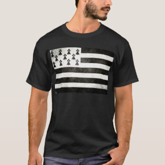 Vlag van Bretagne Vintage T-shirt