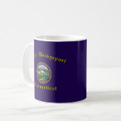 Vlag van Bridgeport, Connecticut Koffiemok (Voorkant links)