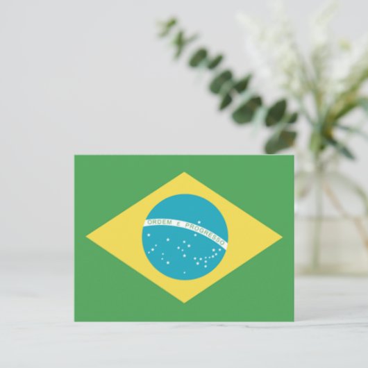 Vlag van Briefkaart Brazilië (Staand voorkant)