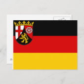 Vlag van Briefkaart Rijnland-Palts (Voorkant / Achterkant)