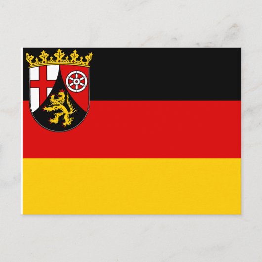 Vlag van Briefkaart Rijnland-Palts (Voorkant)