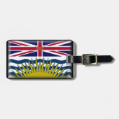 Vlag van British Columbia (Canada) Bagagelabel (Voorkant horizontaal)