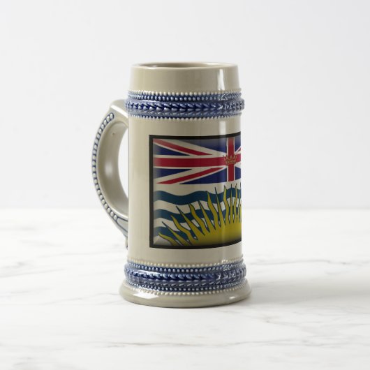 Vlag van British Columbia (Canada) Bierpul (Voorkant links)