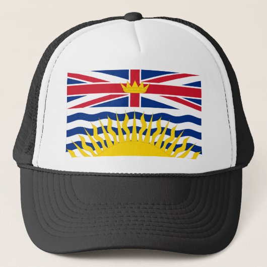 Vlag van British Columbia, Canada Trucker Pet (Voorkant)
