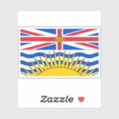 Vlag van British Columbia Sticker (Vel)