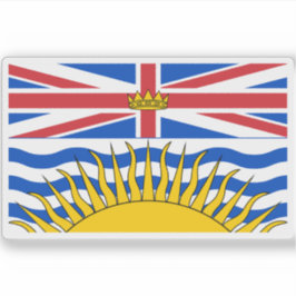 Vlag van British Columbia Sticker