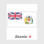 Vlag van Brits Antarctisch Territorium, Antarctica Sticker (Vel)