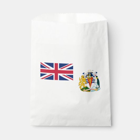 Vlag van Brits Antarctisch Territorium Bedankzakje (Voorkant)