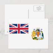 Vlag van Brits Antarctisch Territorium Briefkaart (Voorkant / Achterkant)