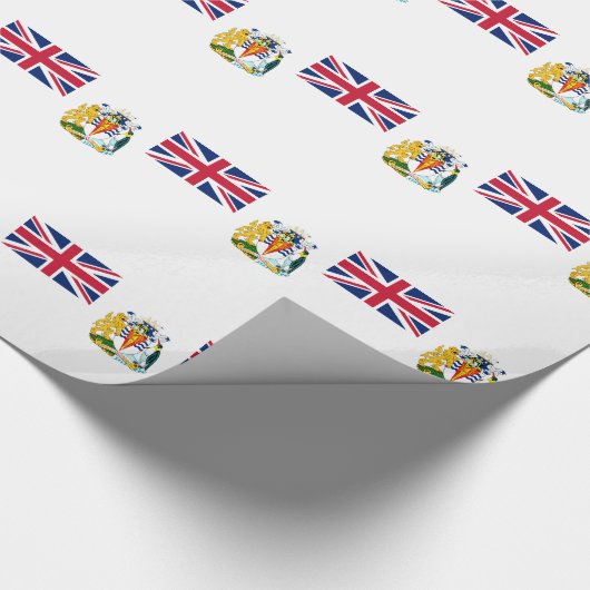 Vlag van Brits Antarctisch Territorium Cadeaupapier (Hoek)