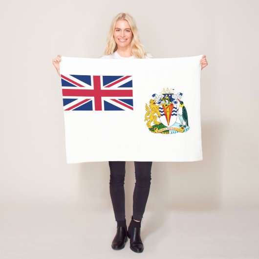 Vlag van Brits Antarctisch Territorium Fleece Deken (In situ)