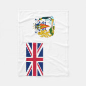 Vlag van Brits Antarctisch Territorium Fleece Deken (Voorkant)