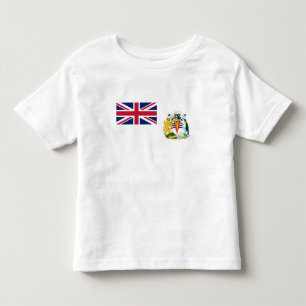 Vlag van Brits Antarctisch Territorium Kinder Shirts
