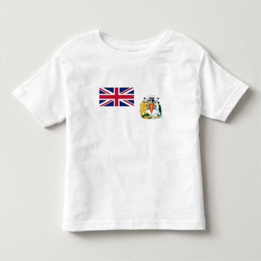 Vlag van Brits Antarctisch Territorium Kinder Shirts (Voorkant)