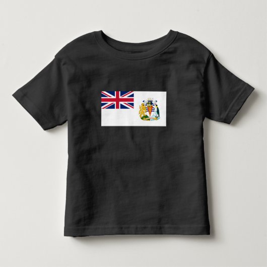 Vlag van Brits Antarctisch Territorium Kinder Shirts (Voorkant)