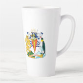 Vlag van Brits Antarctisch Territorium Latte Mok (Rechts)