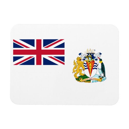 Vlag van Brits Antarctisch Territorium Magneet (Horizontaal)