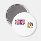 Vlag van Brits Antarctisch Territorium Magneet (Voorkant / Achterkant)