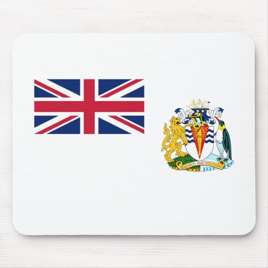 Vlag van Brits Antarctisch Territorium Muis Mat Muismat (Voorkant)