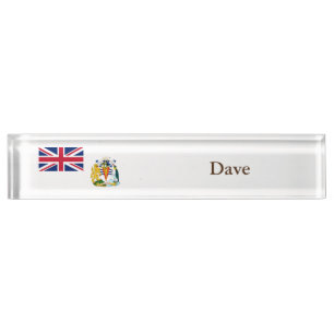 Vlag van Brits Antarctisch Territorium Naambordje