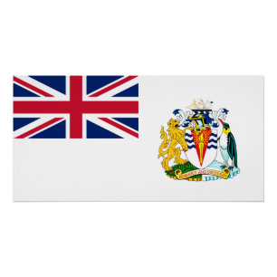 Vlag van Brits Antarctisch Territorium Perfect Poster