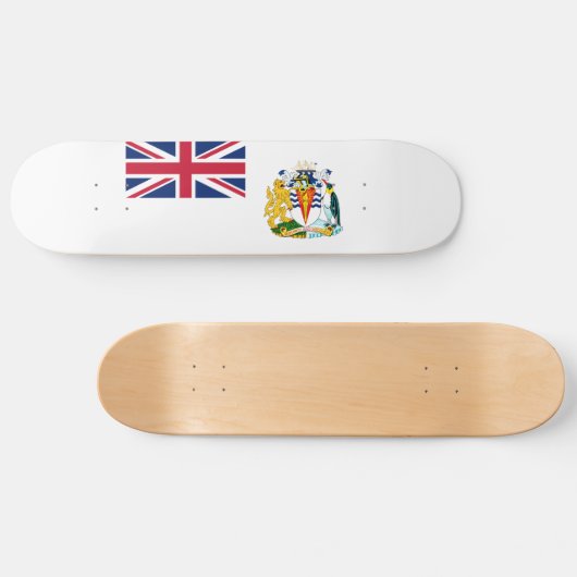 Vlag van Brits Antarctisch Territorium Persoonlijk Skateboard (Horizontaal)