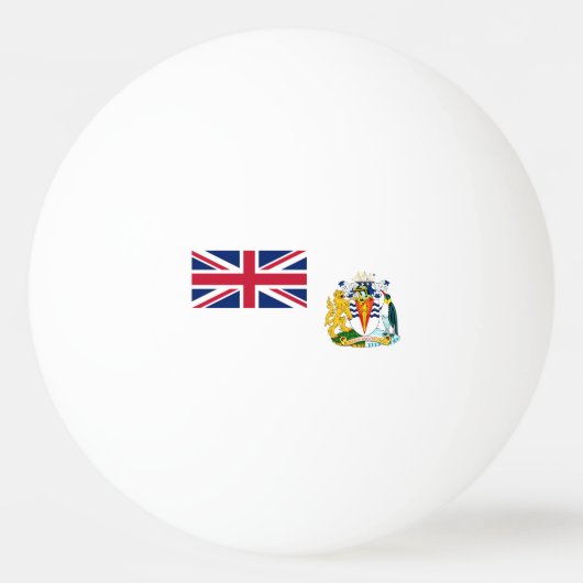 Vlag van Brits Antarctisch Territorium Pingpongbal (Achterkant)