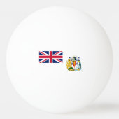 Vlag van Brits Antarctisch Territorium Pingpongbal (Voorkant)
