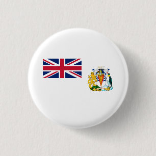 Vlag van Brits Antarctisch Territorium Ronde Button 3,2 Cm