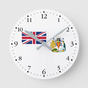 Vlag van Brits Antarctisch Territorium Ronde Klok