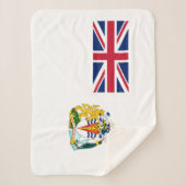 Vlag van Brits Antarctisch Territorium Sherpa Deken (Voorkant)
