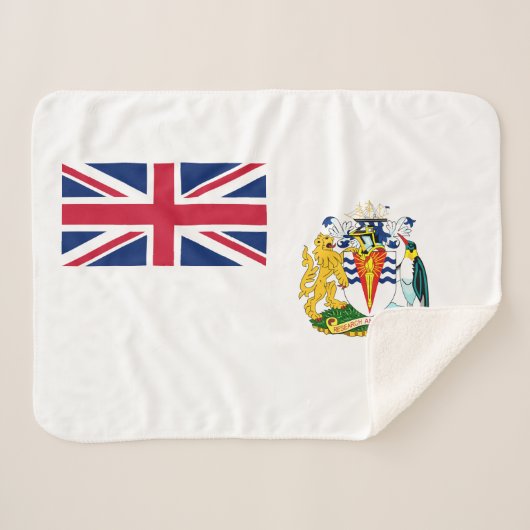 Vlag van Brits Antarctisch Territorium Sherpa Deken (Voorkant (horizontaal))