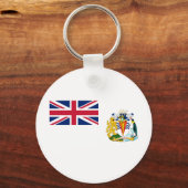 Vlag van Brits Antarctisch Territorium Sleutelhanger (Voorkant)