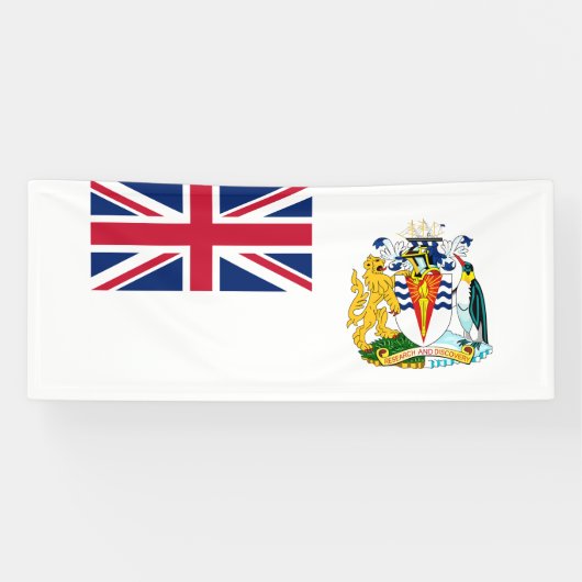 Vlag van Brits Antarctisch Territorium Spandoek (Horizontaal)
