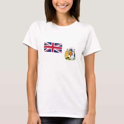 Vlag van Brits Antarctisch Territorium T-shirt (Voorkant)
