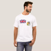 Vlag van Brits Antarctisch Territorium T-shirt (Voorkant volledig)