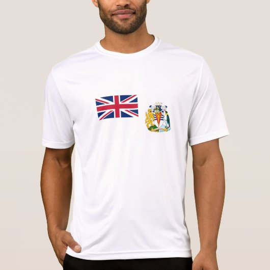 Vlag van Brits Antarctisch Territorium T-shirt (Voorkant)